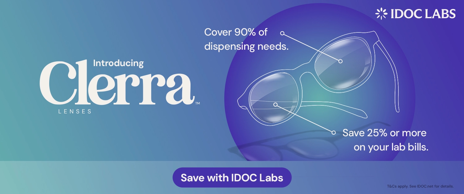Clerra is an exclusive lens line from IDOC Labs built for independent optometrists and opticians.