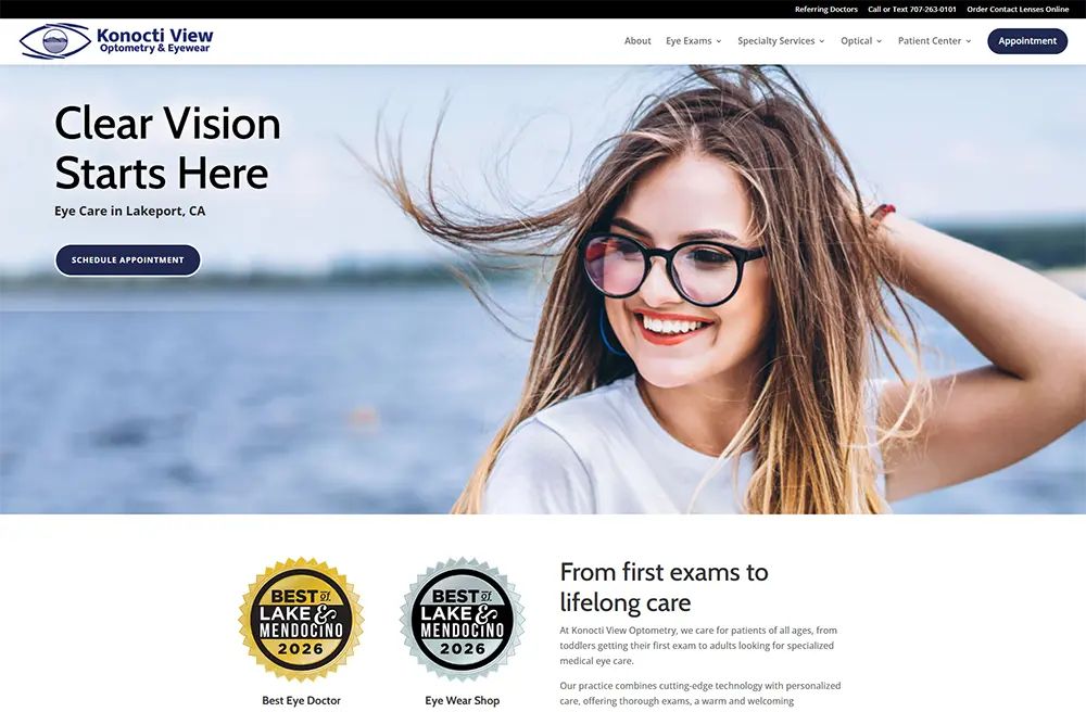 Optometry Website Design Optometry Website Design